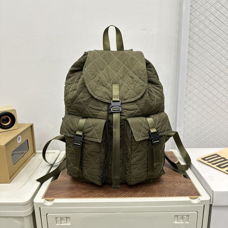 Low price sales outdoor lady knapsack Large Capacity Lightweight Drawstring puffer Retro women s backpack bag