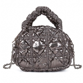 Unique chain puffer crossbody bag